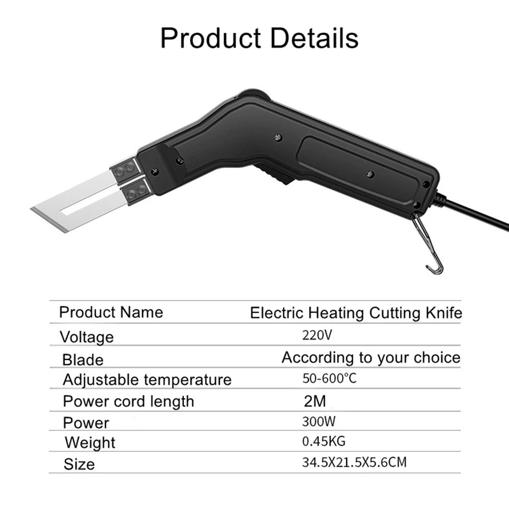 Imagem -05 - Cortador de Espuma Elétrico com 5600 Temperaturas Ferramenta de Faca Quente Máquina de Corte de Isopor Faca Quente Cortador de Corda de Tecido Não Tecido