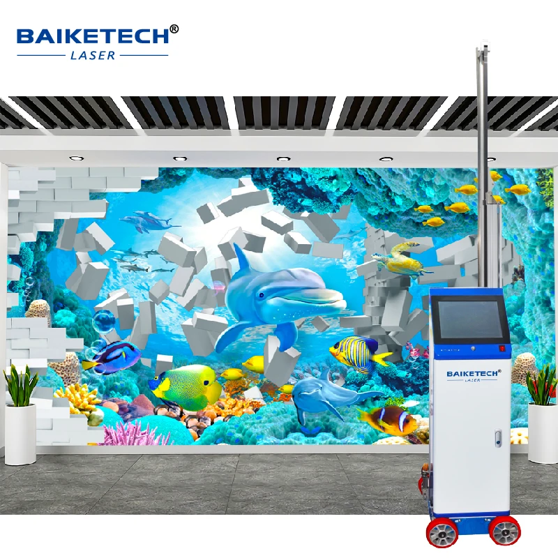 TH-GW32 AI Wall Printer Vertical Inkjet Printing Automation Print Machine for Business & Crafts