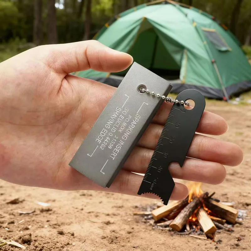 

Simplified outdoor equipment for survival, waterproof magnesium stick, flint, camping survival, firearms, flint, magnesium block