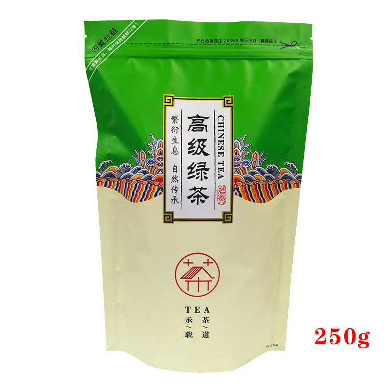 

Китайский чайник BiluochunTea 250 г/500 г, пакеты на молнии YunWu Biluochun, зеленый чай, перерабатываемый герметичный пакет без упаковки