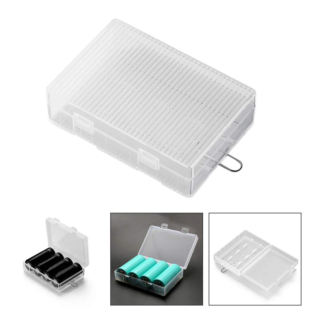

5Pcs Storage Box Waterproof Dustproof 26650 Organizer PP Material Small Compact Lightweight Portable Scratch Protection