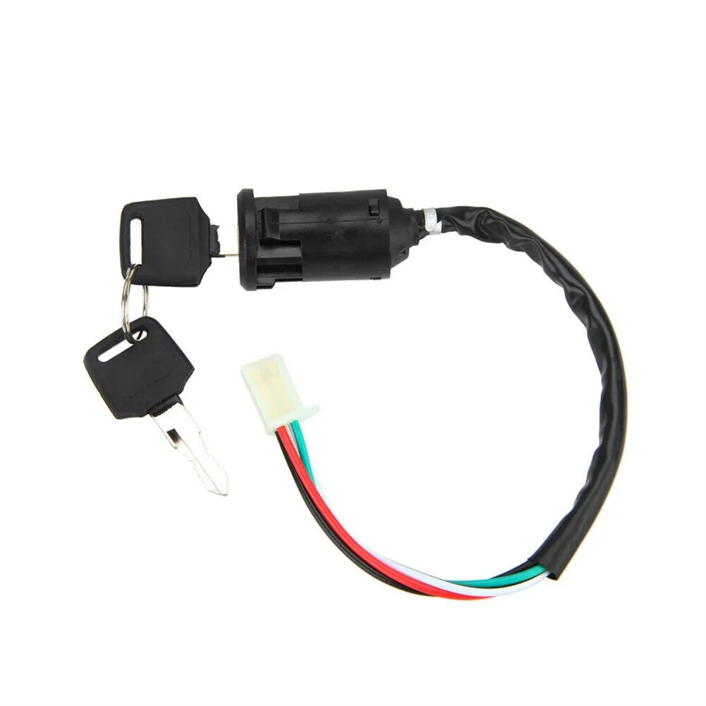 4 Wire For Ignition Switch For ATV Dirt Bike Go Karts With 2 Keys Compatible With For 50 70 90 110 125 1For 50 2For 50 CC Models