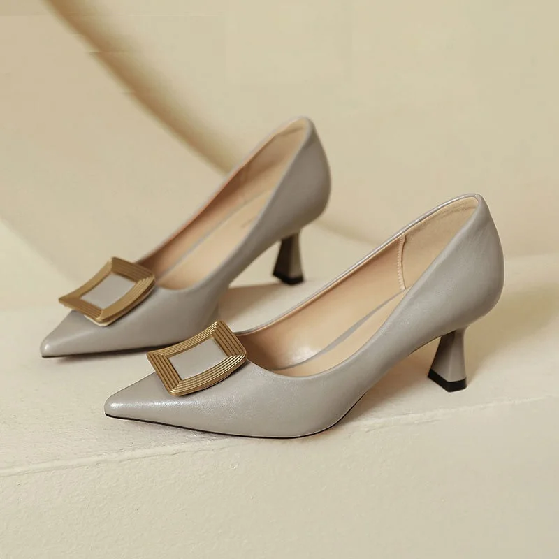 Новые туфли на тонком каблуке с закрытым носком, модные пикантные туфли на каблуке с острым носком, женская обувь, женские туфли-лодочки, сексуальные леопардовые вечерние туфли S063