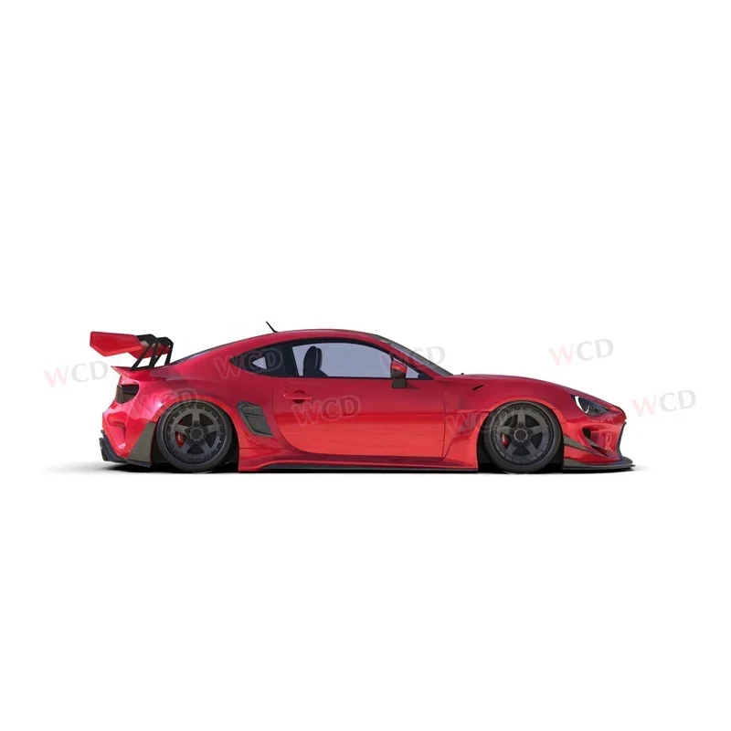 Robot Style FRP Wide Body Kit for Toyota GT86/BRZ 2012-2019 Front Bumper Lip Side Skirt Fender Rear Bumper Diffuser Spoiler Hood