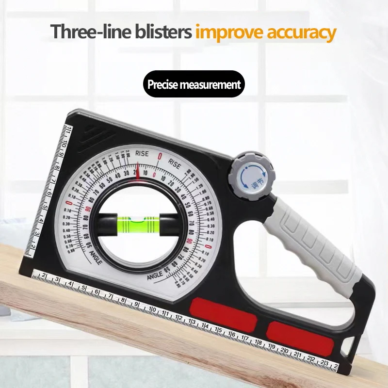 High Precision Angle Slope Measuring Instrument Magnetic Level Bubble Inclinometer Protractor Angle Finder Slope Scale Level