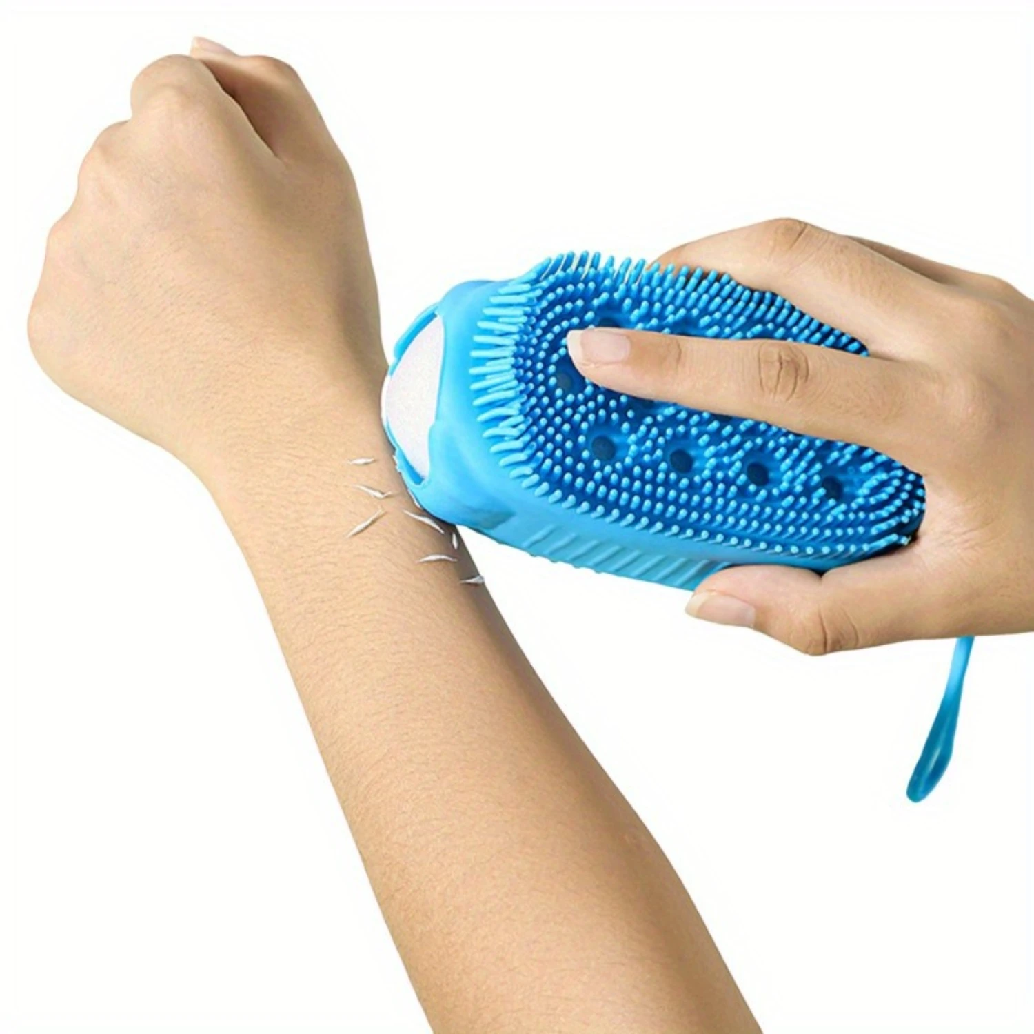 1pc Soft Silicone Bath Brush Scrubber Stimulates Blood Flow Body Cleansing Men Women Adult Children