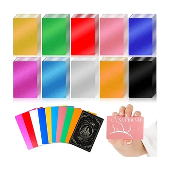 100 TEILE/LOS Business Name Karten Aluminium Legierung Metall Material für Laser Kennzeichnung Maschine Typenschild DIY Gravur CNC Karte