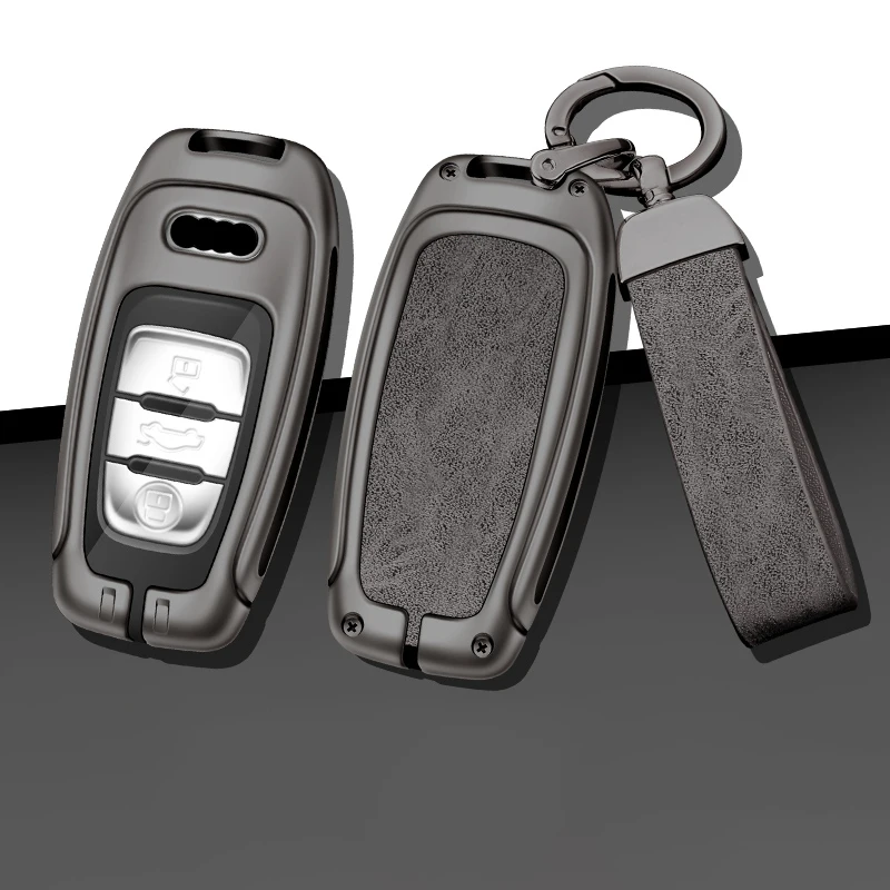 

Zinc Alloy Car Key Case Cover for Audi A4L A6L Q5 A5 A7 A8 S5 S7 Protector Shell Remote Key Bag Auto Interior Accessories