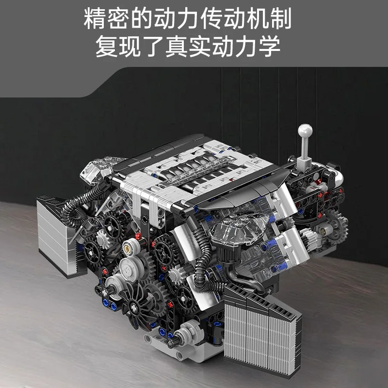 Creative static model of motorcycle, high-level assembly model, puzzle toy, birthday gift