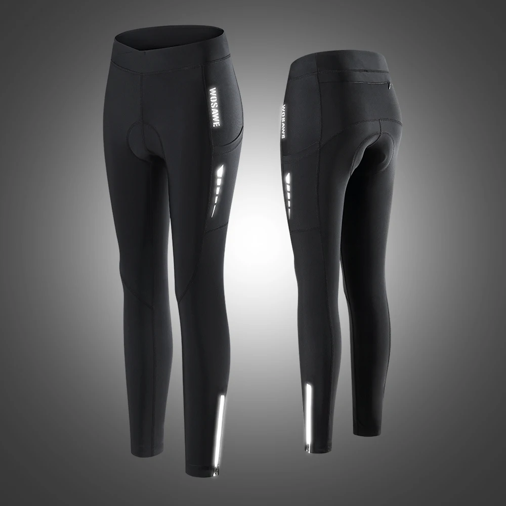 WOSAWE primavera autunno Mountain Bike pantaloni da equitazione da donna cuscino in Silicone addensato pantaloni da ciclismo traspiranti ad