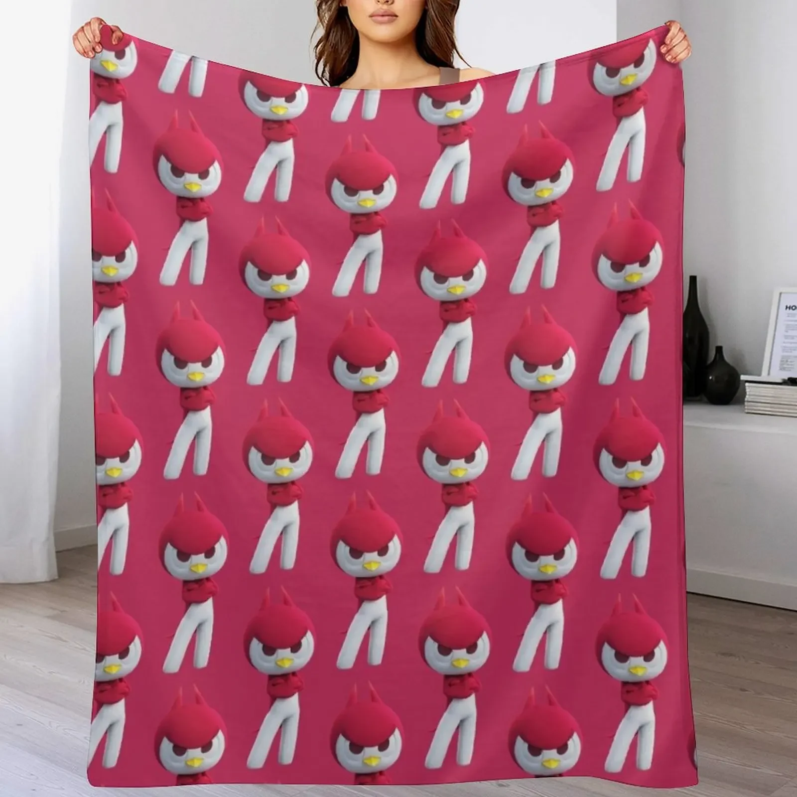 Mini Force: Sammy (??) The Bird Throw Blanket Warm Plush Fuzzy Blanket for Living Room
