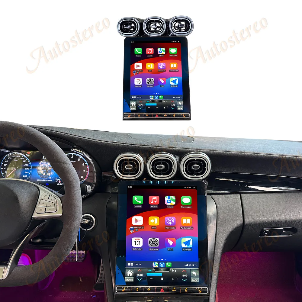 

New W223 Style Android 15 For Mercedes Benz C Class W205 GLC X253 2015-2022 NTG5 5.5 6.0 Car GPS Navigation Multimedia Player