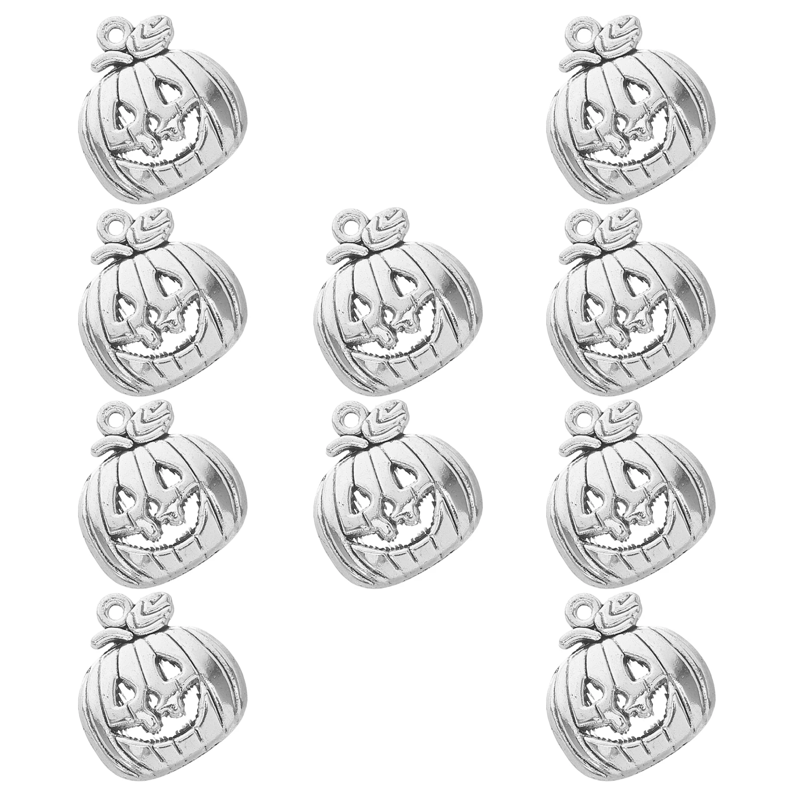 

10 Pcs Pumpkin Necklace Halloween Pumpkins Alloy Jewellery Cute Decoration Pendant Charms Pendants Jewelry