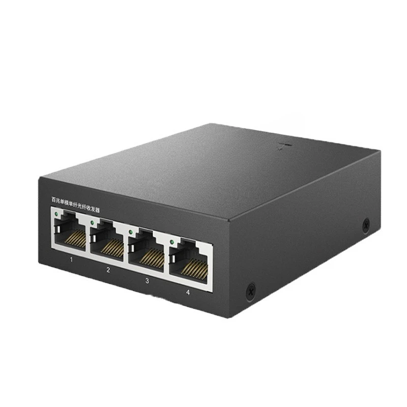 

100M 1 Optical Quad Electricity Single Mode Single Fiber Optical Transceiver Repeater Set