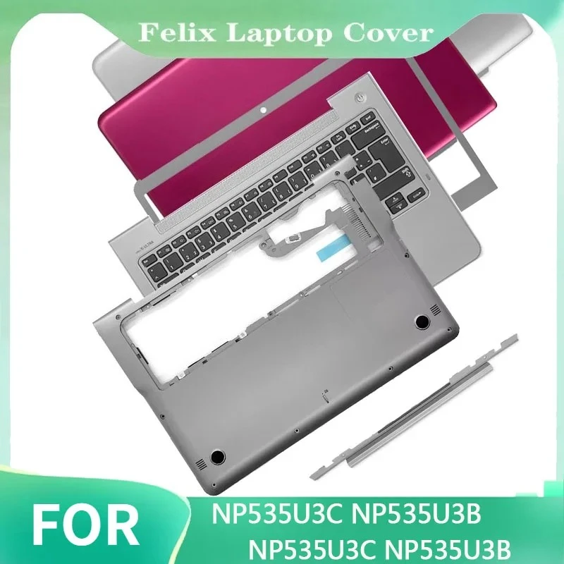 

New For NP535U3C NP535U3B NP530U3C NP530U3B Laptop LCD Back Cover Front Bezel Hinges Palmrest Keyboard Bottom Case Top Case