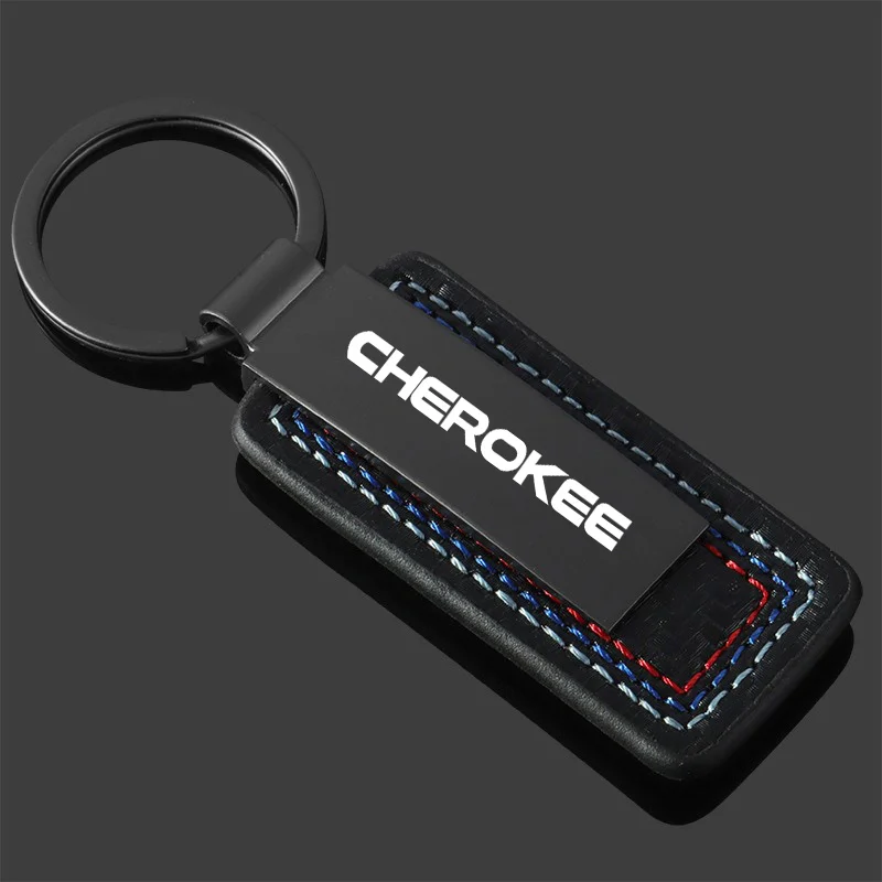 For Jeep Grand Cherokee Wrangler JL JK Renegade Compass Gladiator Patriot XJ Car Keyring Metal Laser Logo Keychain Accessories