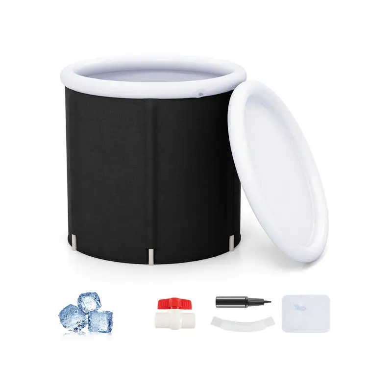 

66 Gal Outdoor Ice Plunge Tub with Lid at Home