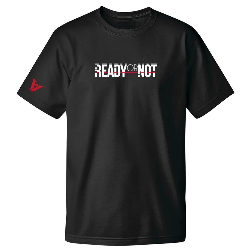 Ready or Not Branded T-Shirt Hot Game Graphic Printing Tshirts Unisex Streetwear Loose Casual Summer O-neck Tees Hip Hop Shirts