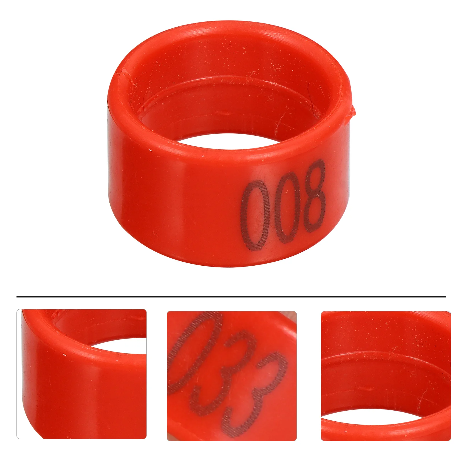 

100pcs Chicken Foot Rings Numbered Poultry Identification Bands Plastic Leg Bands For Management Easy Clip Marking