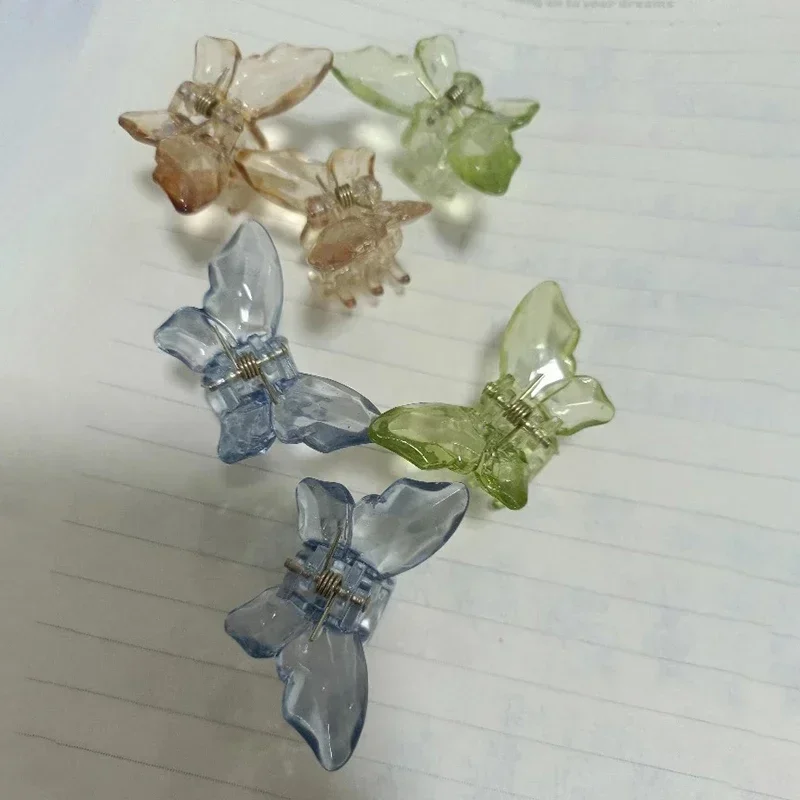 Crystal Butterfly Mermaid Hair Claw Girls Back Head Clamp Clip Transparent Large Hair Clips Hairpins Hair Accessories for Women
