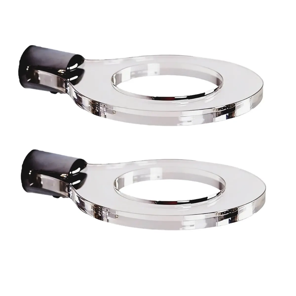 【New User-Coupon!】2pcs Wall Mounted Transparent Acrylic Lightsaber Stand - 1 Hole Vertical Display Stand Suitable for Wall Mount