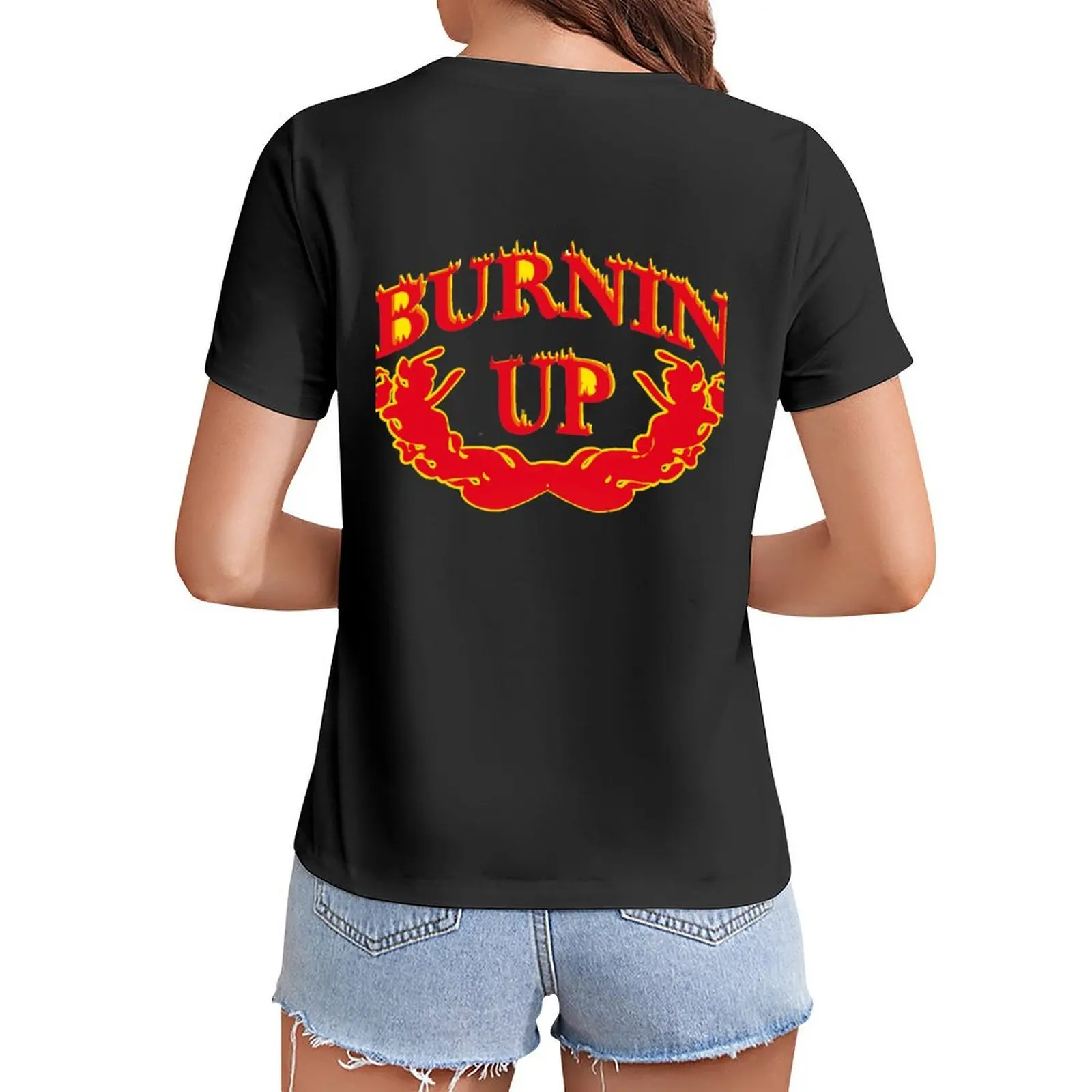 

Burnin 'Up (for you, baby) T-Shirt summer top sublime customs design your own clothes for Women