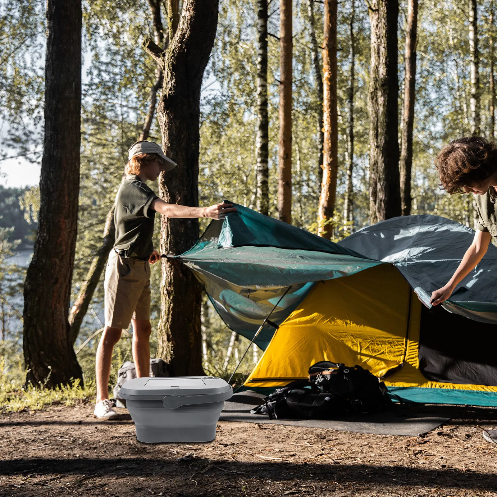 

Collapsible Water Bucket Large Capacity Foldable Outdoor Bucket Portable Water Container Camping Picnic Car Washing Storage Box