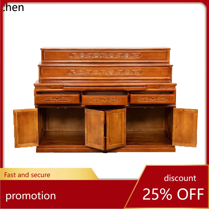 HT high-end shrine offering table, shrine incense case, multi-level ladder, Buddhist cabinet, new Chinese shrine, Gongtai