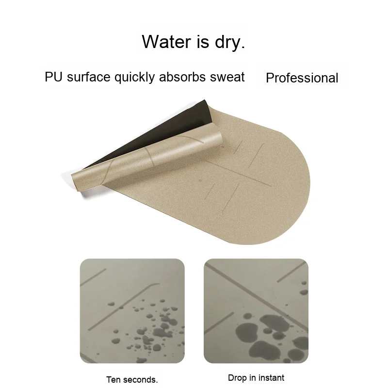 

Professional Thick Semi-Circular Oval Yoga Mat High-Density Matte PU Non-Slip Soundproof Shock Absorption Foldable Design