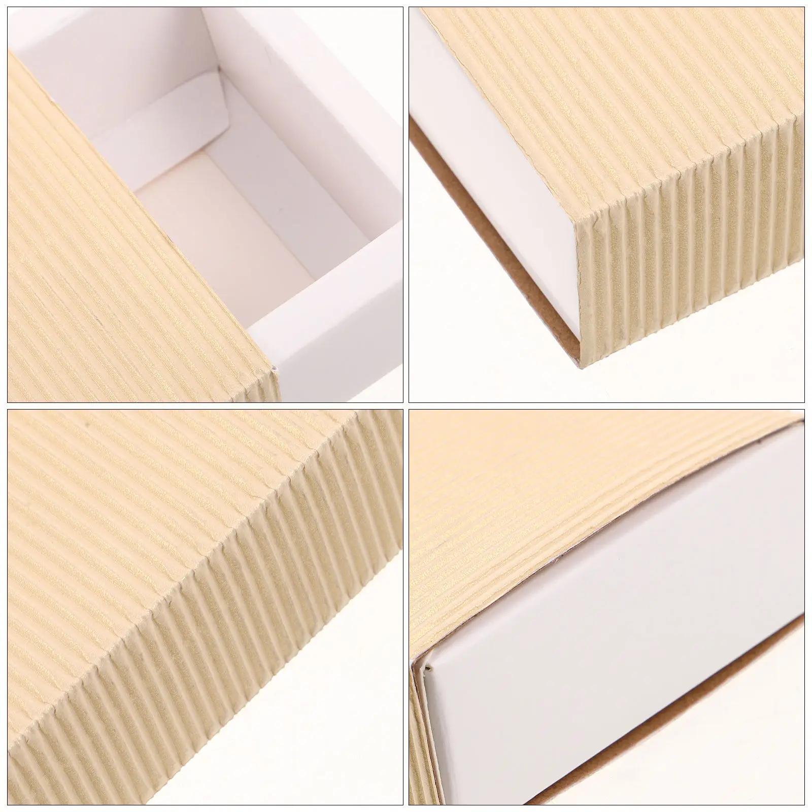 6Pcs Firewood Storage Box White Blank Paper Match Holder DIY Craft Storage Small Portable Moistureproof Bulk Party Wedding