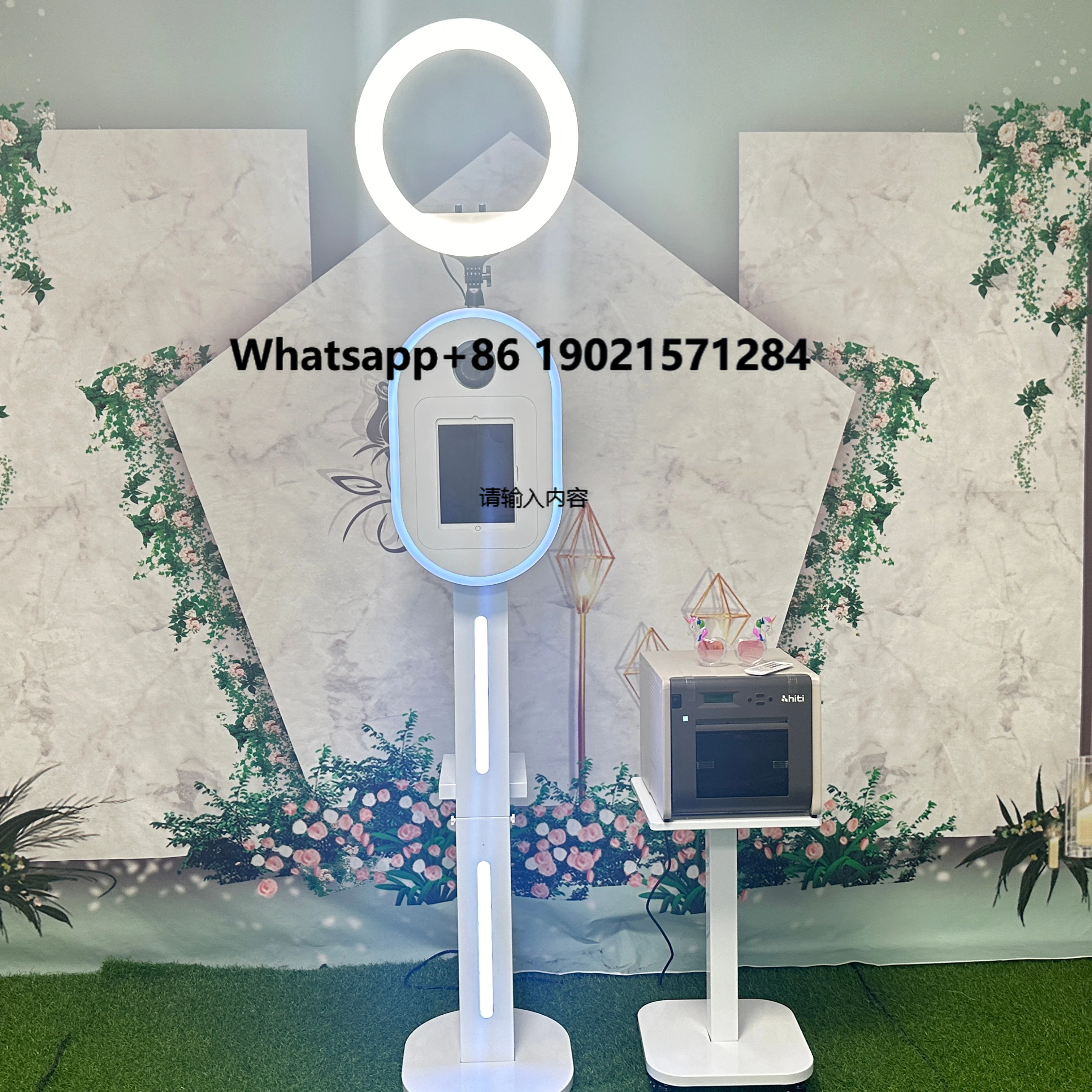 

US Warehouse Photo Booth Supply Oval Salsa Vogue Selfie DSLR iPad Photo Booth for Wedding Party Events