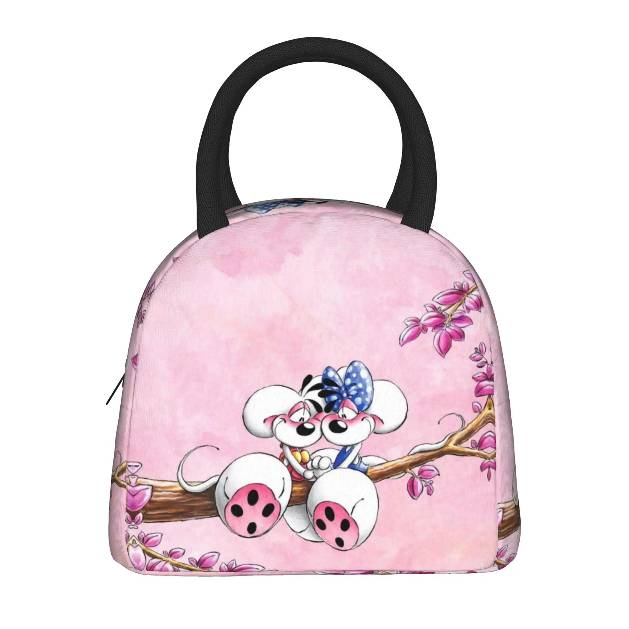 Diddl mouse Accessories Insulated Lunch Tote Bag For Outdoor  Food Storage Bag Portable Thermal Cooler Lunch Boxes