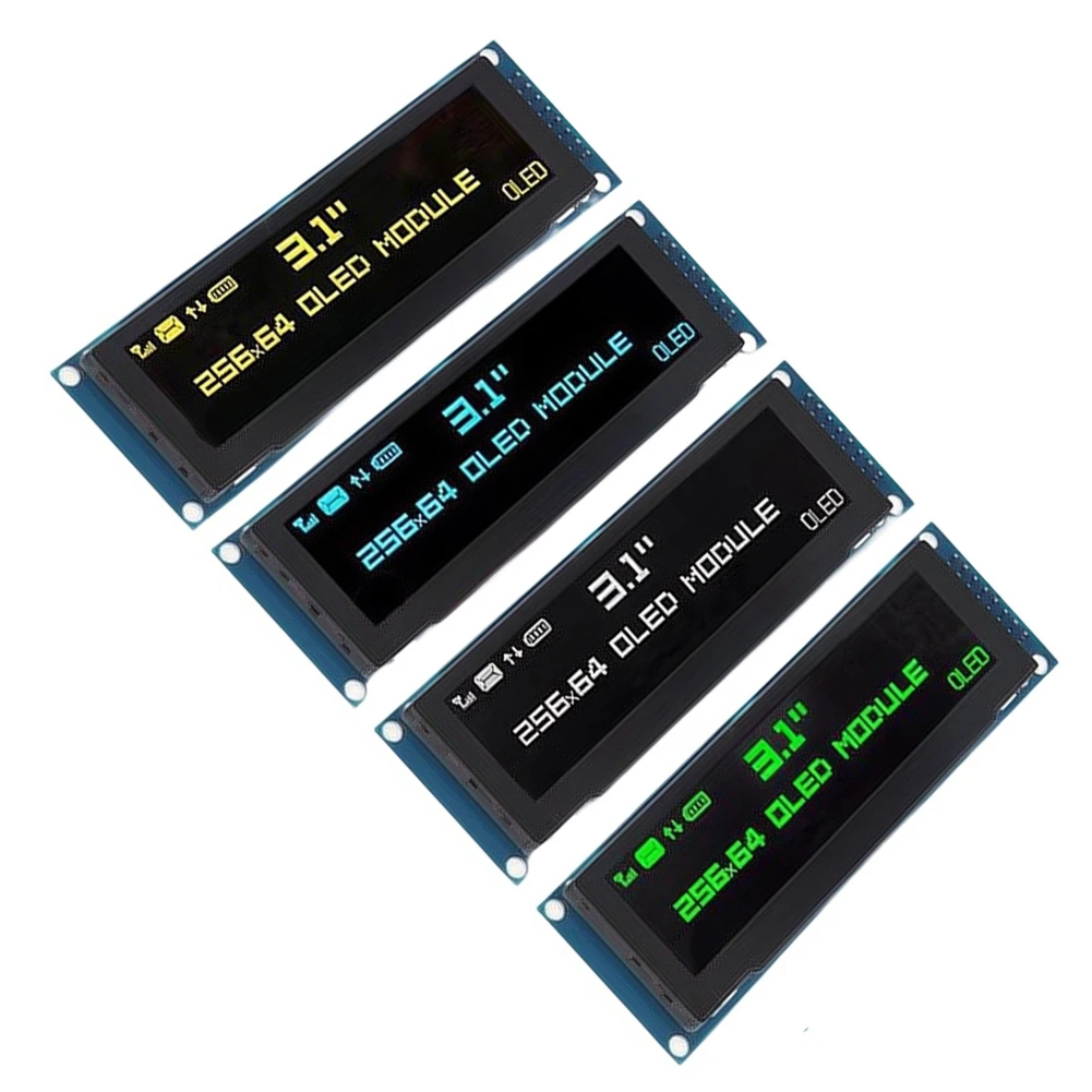 312-インチ-oled-lcd-ディスプレイ用-256x64-ssd1322-16-ピン-パラレル-spi-用-arduino-電子プロジェクト用