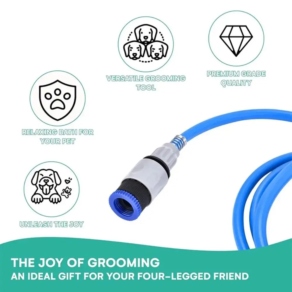 

Silicone Material Pet Bathing Gadget Massage Function Shower Head Design Silicone Massage Shower Head Pet Cleaning Easy Bathing