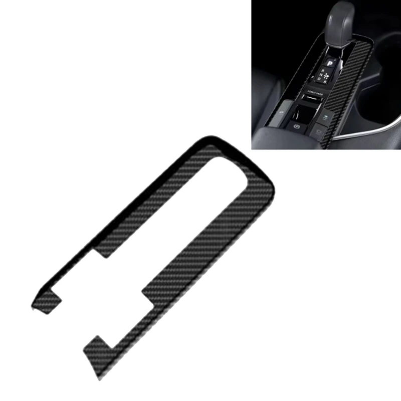 Car Center Console Board Strip Gear Shift Panel Cover Trim Stickers Carbon Fiber For Toyota CHR C-HR 2024-2025