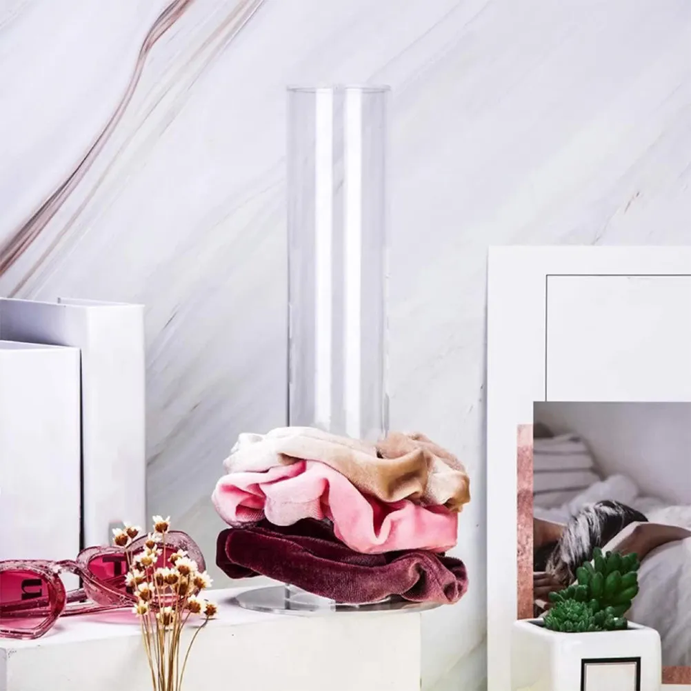 

2pcs Acrylic Scrunchies Display Holder For Ties Bands Organizers Storage Stand Scrunchies Holder Hair Accessories Organizer Hair