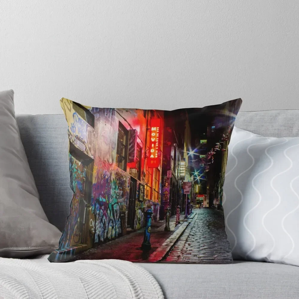 Hosier Lane, Melbourne, Victoria, Australia. Throw Pillow Christmas Covers For Cushions Cushion Child pillow