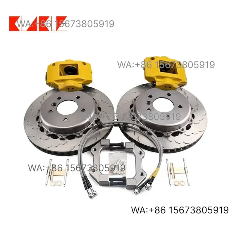 For  Wmwmnu  KLAKLE Aluminum Cast Car Big Brake Kit 2 Piston Caliper Ceramic Pads 7700 1 Year Warranty  Mini R58 R56 R53 F56