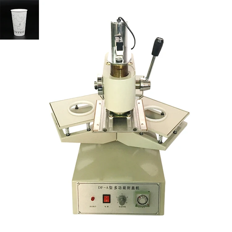 Manual heat foil plastic yoghurt dipping sauce cup sealing machine