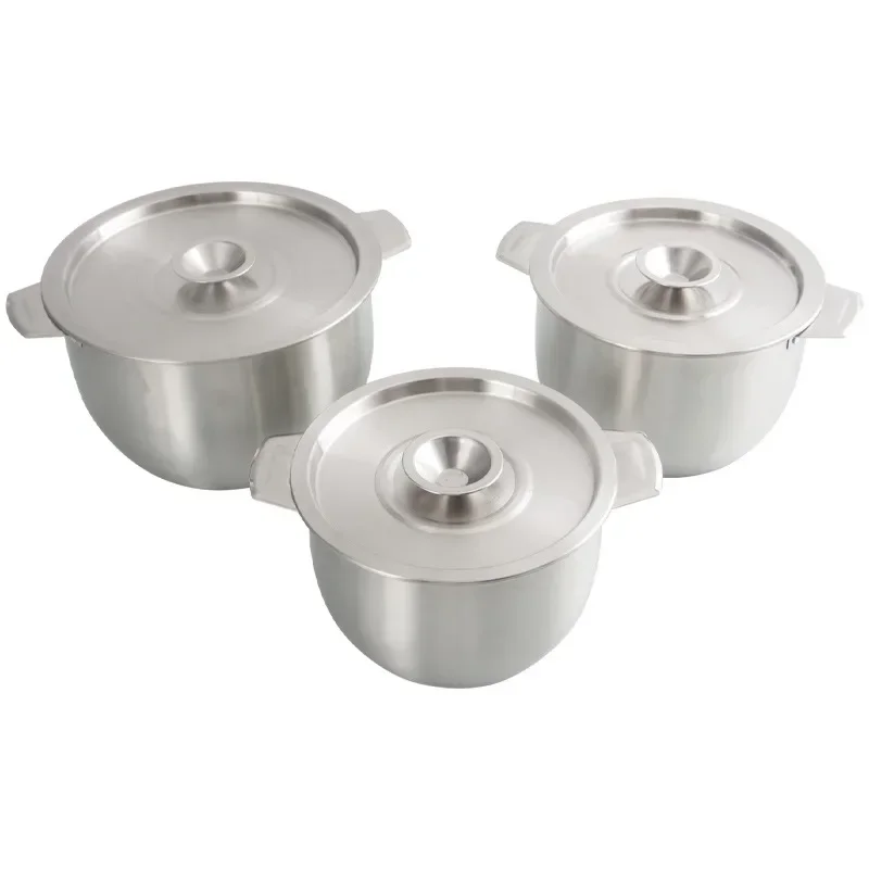 

24cm Stainless Steel Soup Stock Pot Set with Lid Kitchenware Stew Pot Cooking Tools Cookware Kitchen Accessories