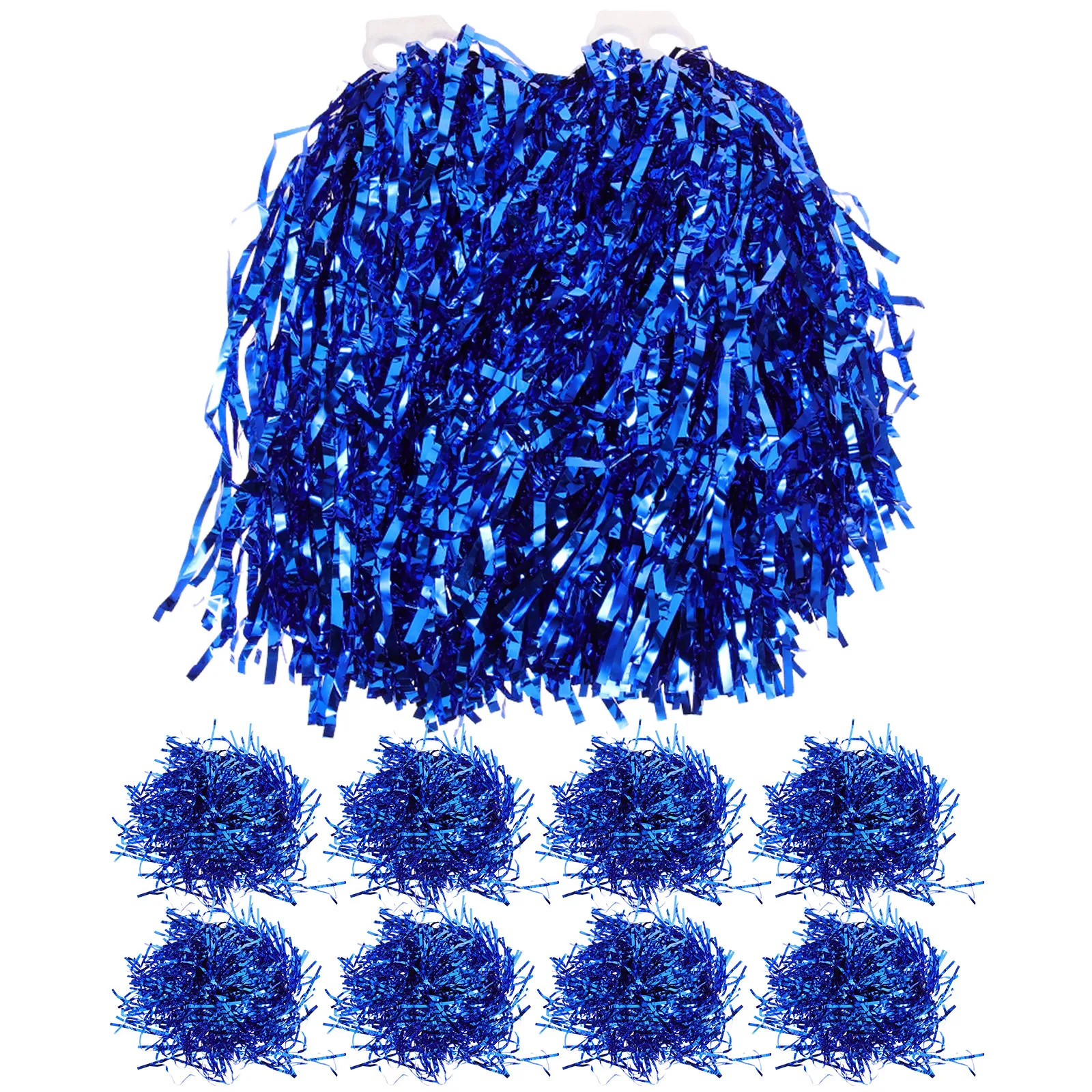 10 قطعة Pompom التشجيع الألوان الزاهية دائم قابلة لإعادة الاستخدام يهتف الدعائم للمسابقات الرياضية عروض الرقص