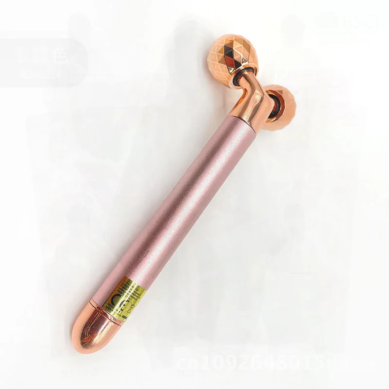 Elektrische Jade Golden Stick 5-in-1 Schoonheid Gezichtsmassager Negatieve Ionenroller Zinklegering voor Huidverzorging Goud Rose Goud Zilver