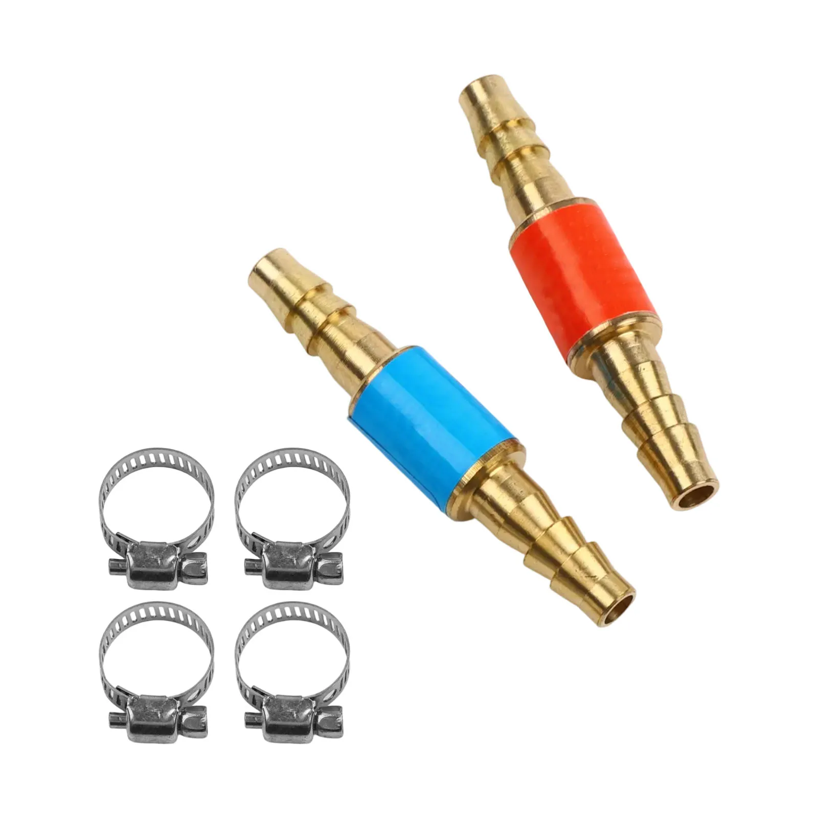 

Acetylene Arrestor Flashback Arrestors Includes 2 Arrestors One-Way Valve Design Stainless Steel Clamps Brass Construction