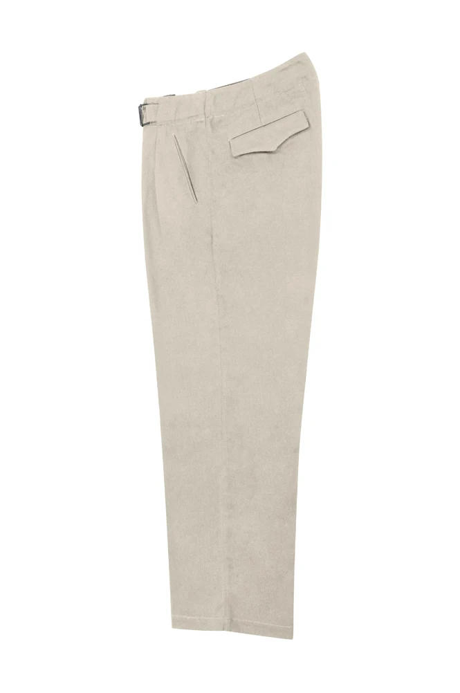 GUHF-003 WWII alemán Luftwaffe verano HBT Off-White Drill Pantalones