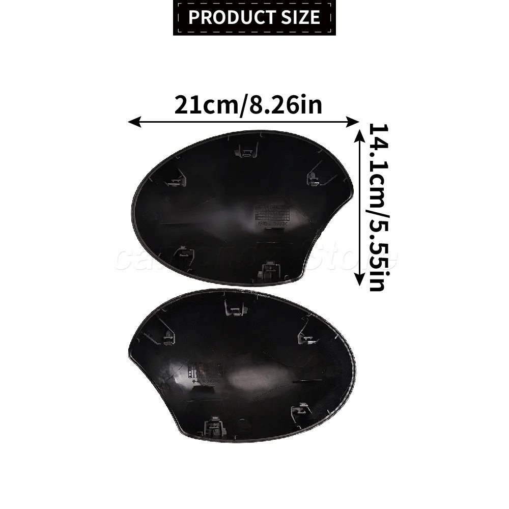 51162754913 1 Pair Gloss Black Mirror Caps For Mini Cooper R55 R56 R57 2007-2013 R58 R59 Exterior Door Rearview Cover