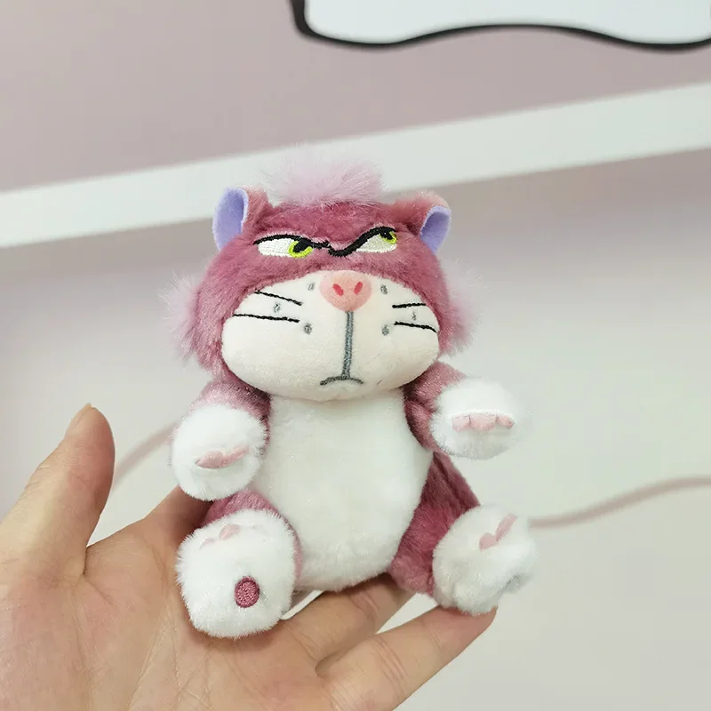 Disney-Porte-clés en peluche chat Lucifer pour filles, pendentif sac à dos, Kawaii Anime, cadeau de Noël et d'anniversaire, 12cm