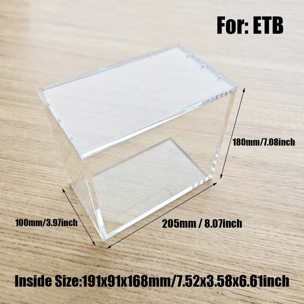 1/3 stuks 5 mm dikke magnetische gesloten ETB-beschermingsdoos en boosterbox-display, stapelbaar voor Pkmn Elite Trainer Box