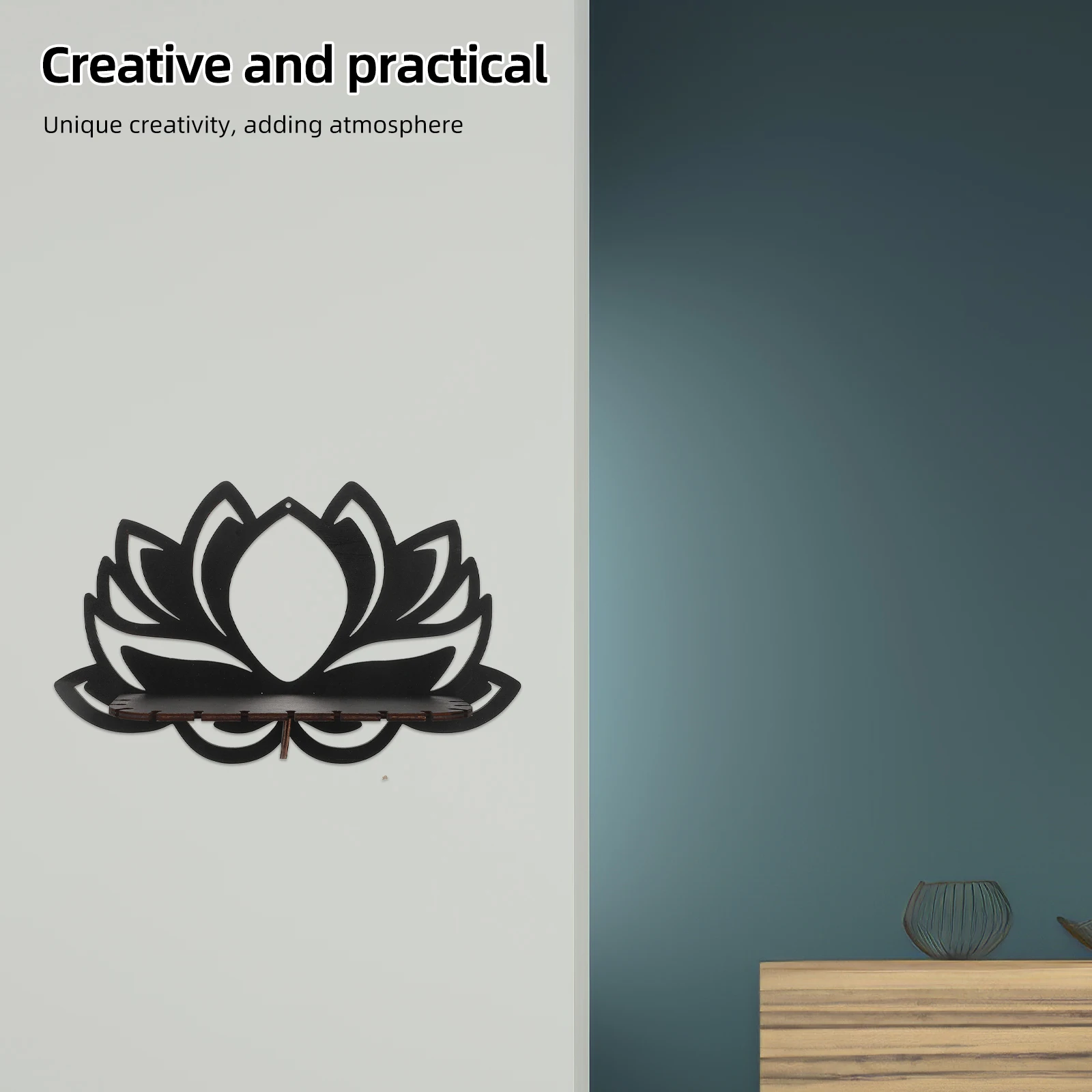 

Crystal C Hanging Wooden Shelves for Living Wall Mounted Shelves Room Wall Shelf Bedroom Hollow Design Storage