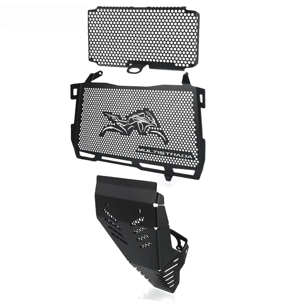 دراجة نارية المبرد الحرس و النفط برودة الحرس ومجموعة حراسة المحرك ل Ducati MultiStrada V2 MultiStrada 950 2022 2023 2024 #4