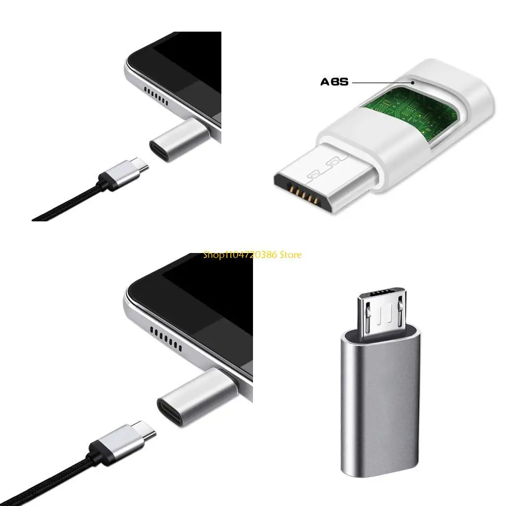 k0ea-черный-серебристый-для-адаптера-мобильного-телефона-типа-c-от-гнезда-micro-male